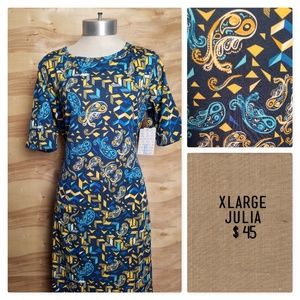 GORGEOUS LuLaRoe XL Julia Dress NEW W/tags